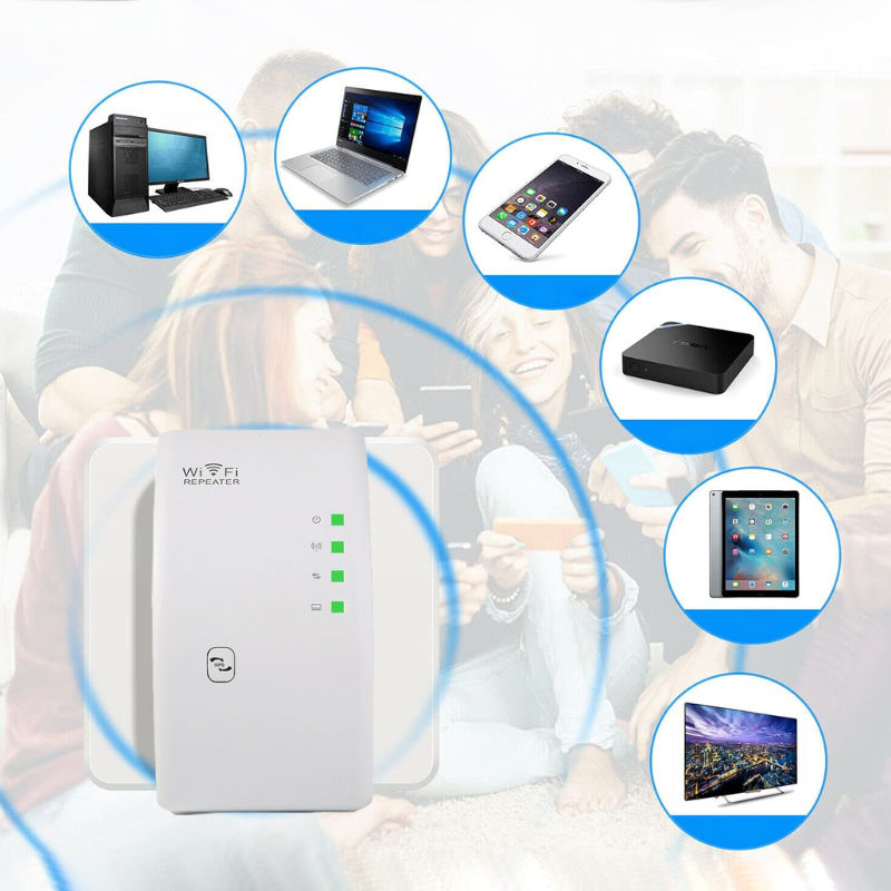 Lisslune | WiFiBooster Wireless WiFi Signal Extender – Fast & Stable Internet for Every Room