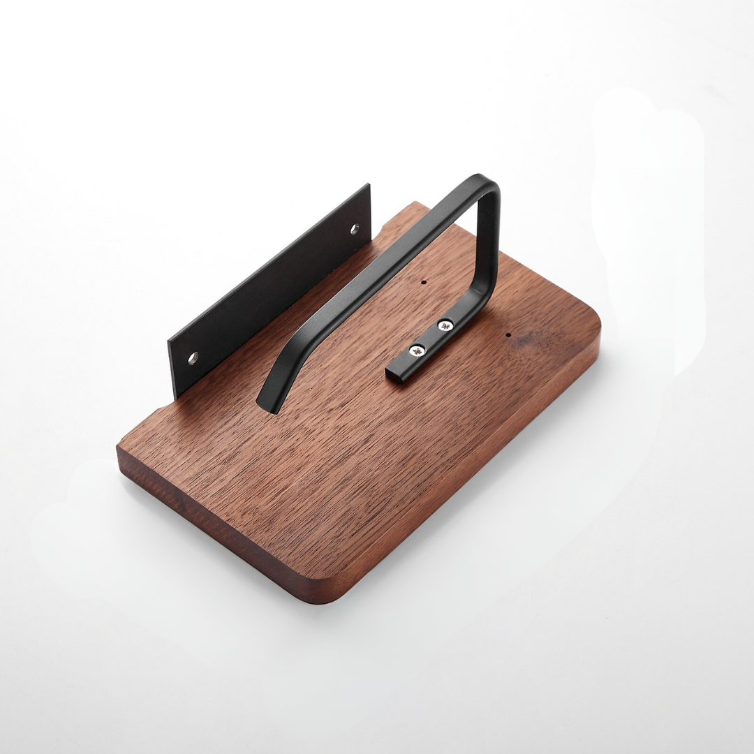 Lisslune | Wood storage towel roll toilet paper holder