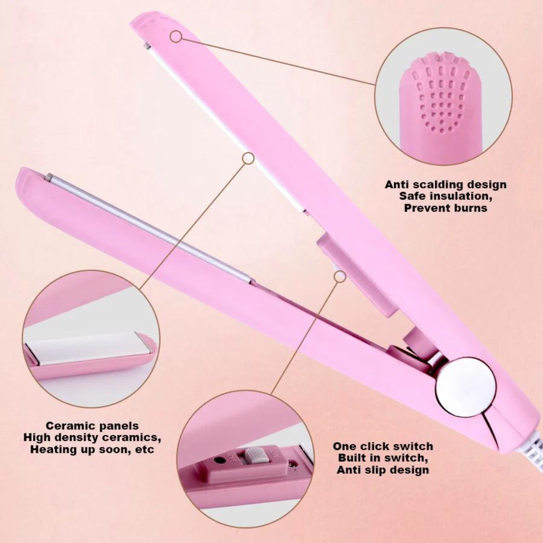 Lisslune | MiniCurler: Ceramic Mini Curling and Straightening Iron