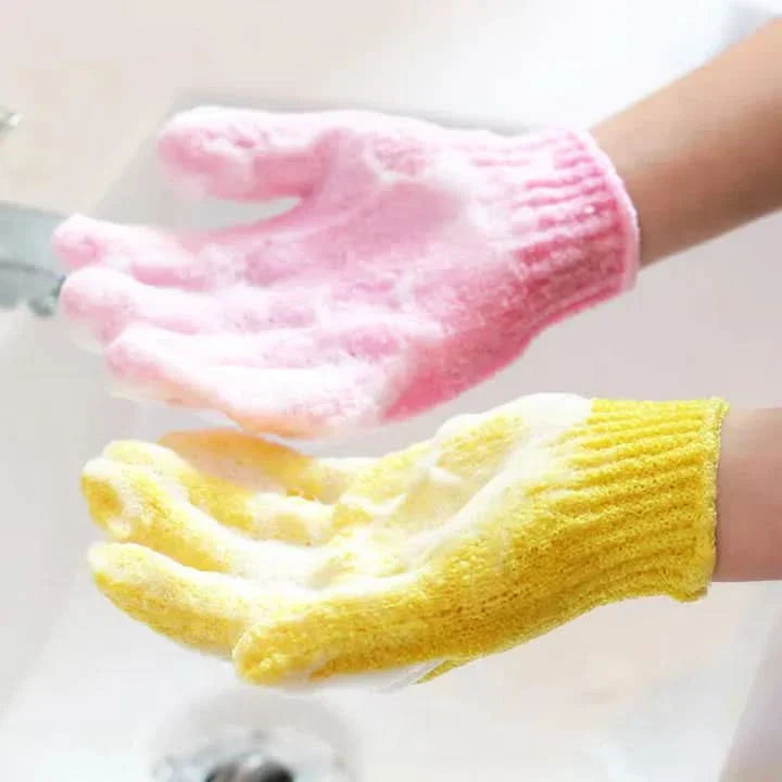 Lisslune | Exfoliating Bath Gloves for Shower – 2 Pack