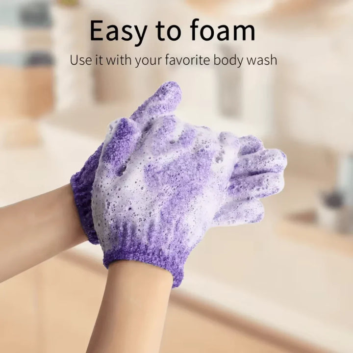 Lisslune | Exfoliating Bath Gloves – Set of 2