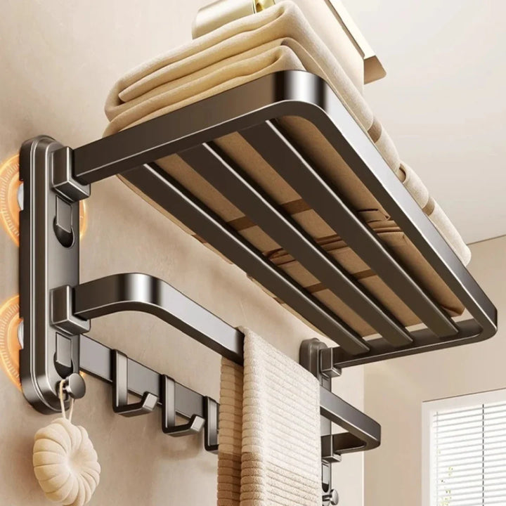 Lisslune | Folding Suction Cup Towel Holder