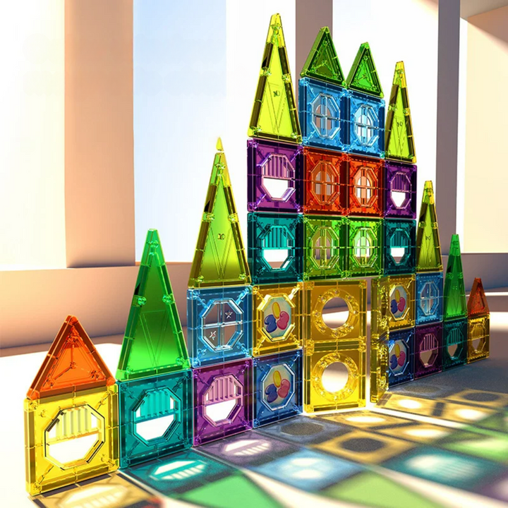 Lisslune | BrightTracks – Magnetic Building Toy with LED (69-Piece Set)