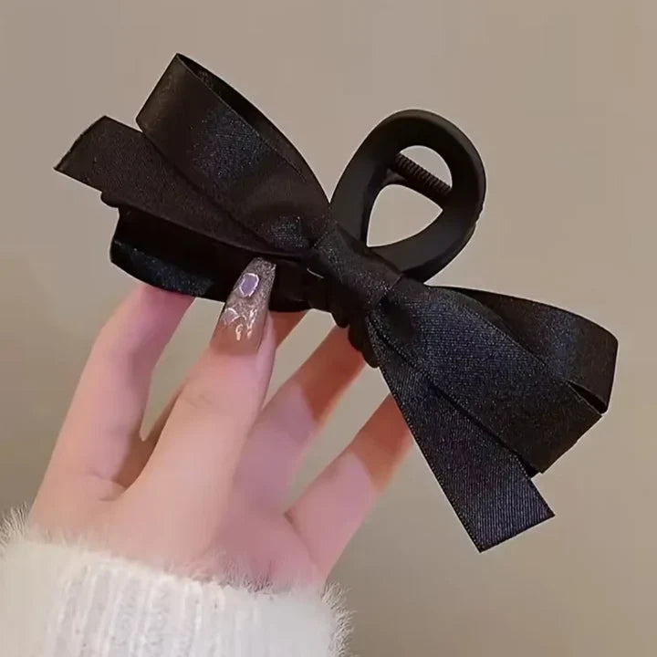 Lisslune | Large Hair Clips with Satin Bows