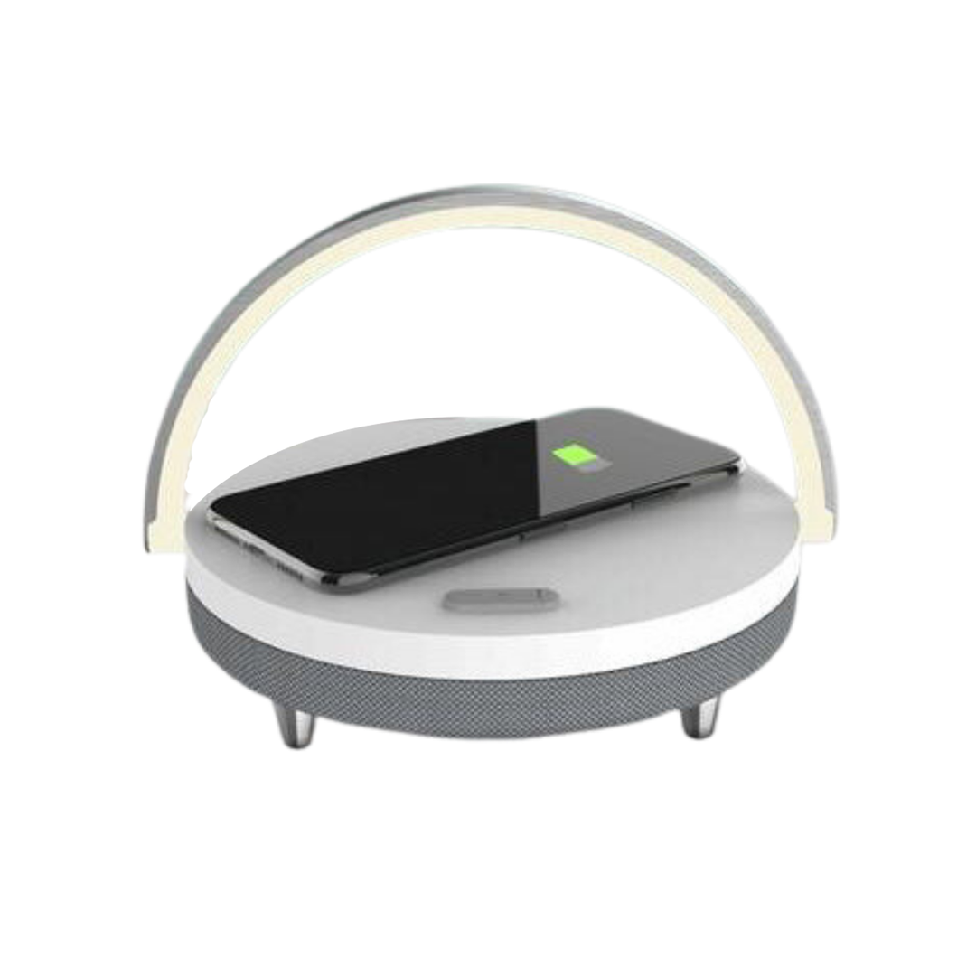 Lisslune | 3-in-1 LED Lamp, Bluetooth Speaker & Wireless Charger | Smart Desk Light