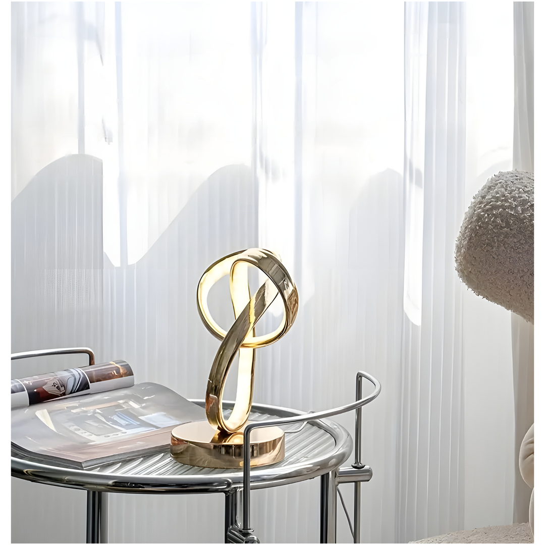 Lisslune | Lamp - Luxury Golden Möbius Ring Desk Reading Lamp