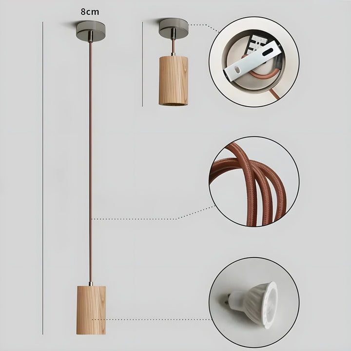 Lisslune | Modern Wood Pendulum