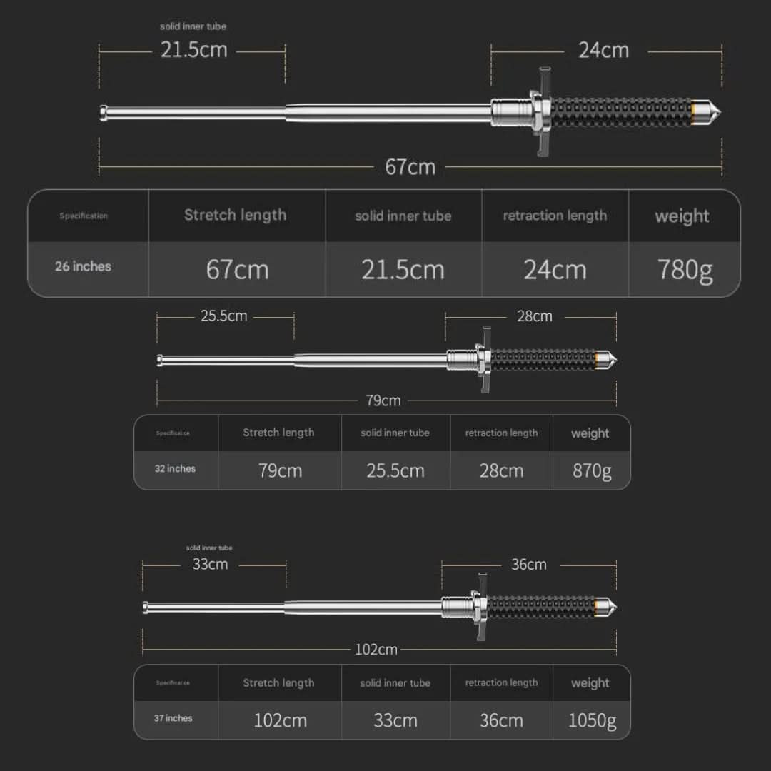 Lisslune | Adjustable trekking pole with secure grip