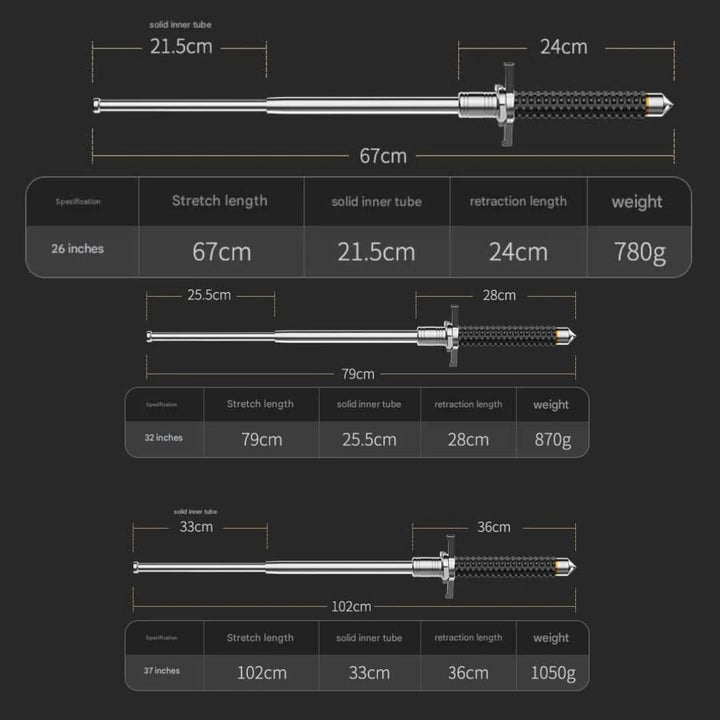 Lisslune | Adjustable trekking pole with secure grip