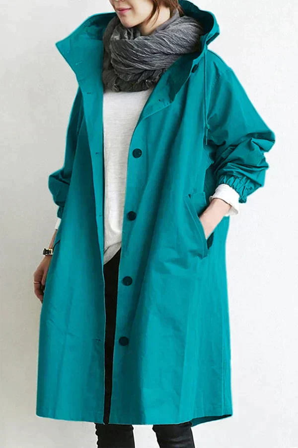 Lisslune | Waterproof Raincoat with Oversized Hood for Women