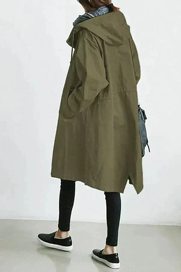 Lisslune | Waterproof Raincoat with Oversized Hood for Women