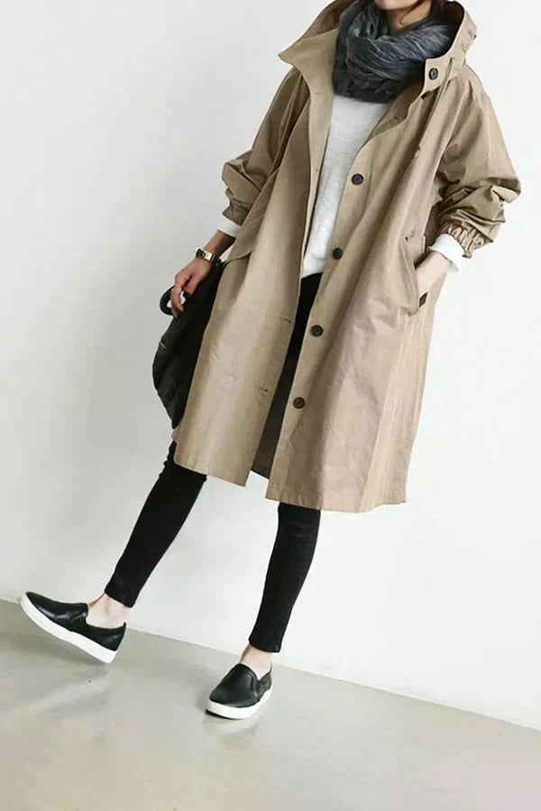 Lisslune | Waterproof Raincoat with Oversized Hood for Women