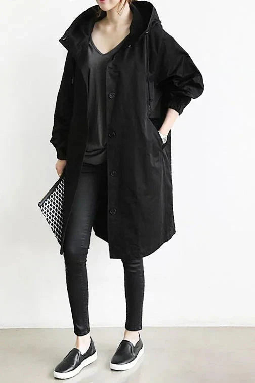 Lisslune | Waterproof Raincoat with Oversized Hood for Women