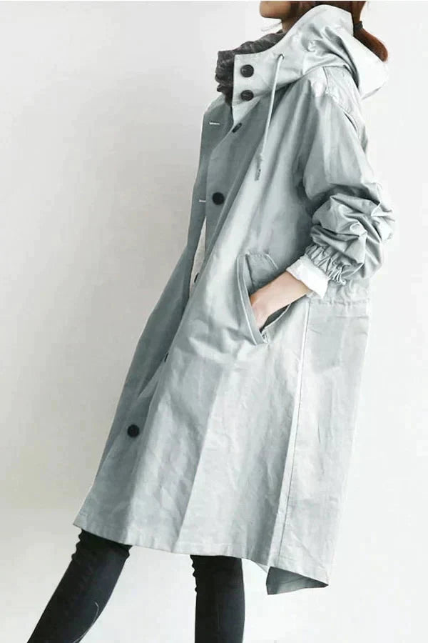 Lisslune | Waterproof Raincoat with Oversized Hood for Women