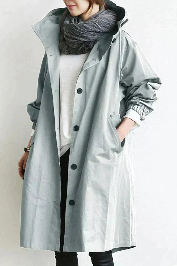 Lisslune | Waterproof Raincoat with Oversized Hood for Women
