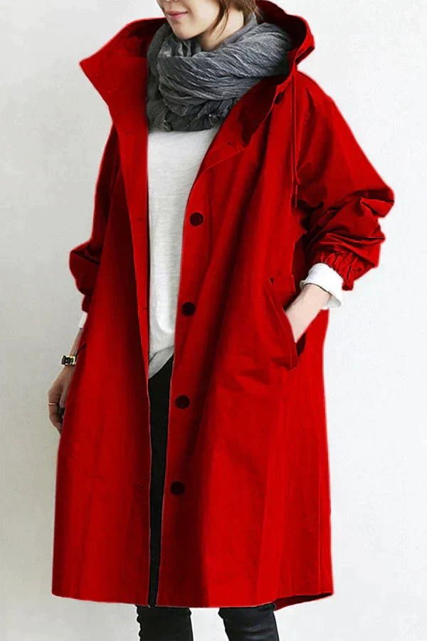 Lisslune | Waterproof Raincoat with Oversized Hood for Women