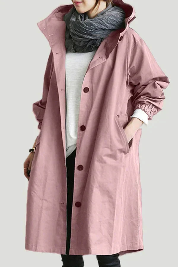 Lisslune | Waterproof Raincoat with Oversized Hood for Women