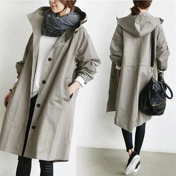 Lisslune | Waterproof Raincoat with Oversized Hood for Women