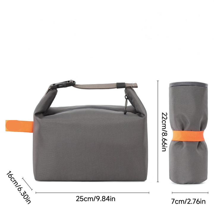 Lisslune | UrbanLunch Foldable Insulated Lunch Bag – Keeps Food Fresh and Stylish On-the-Go