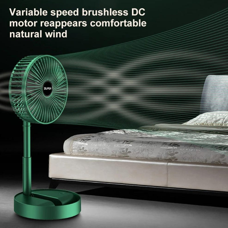 Lisslune | Rechargeable USB Telescope Folding Fan