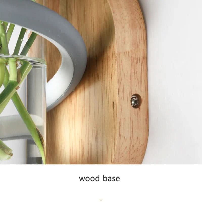 Lisslune | Wood LED Wall Lamp for Outdoor Lighting & Flower Decoration