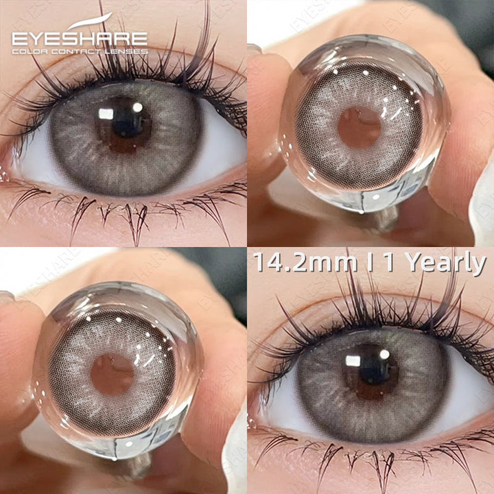 Lisslune Venice Brown 14.2mm 1 Pair | 1 Year