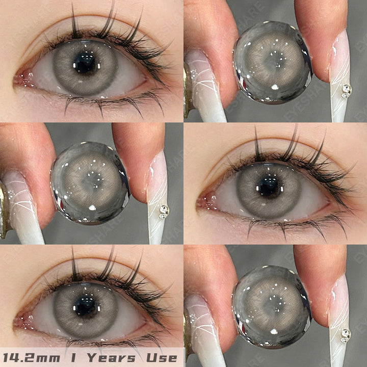 Lisslune Venice Brown 14.2mm 1 Pair | 1 Year