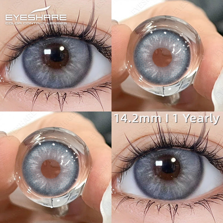 Lisslune Venice Gray 14.2mm 1 Pair | 1 Year