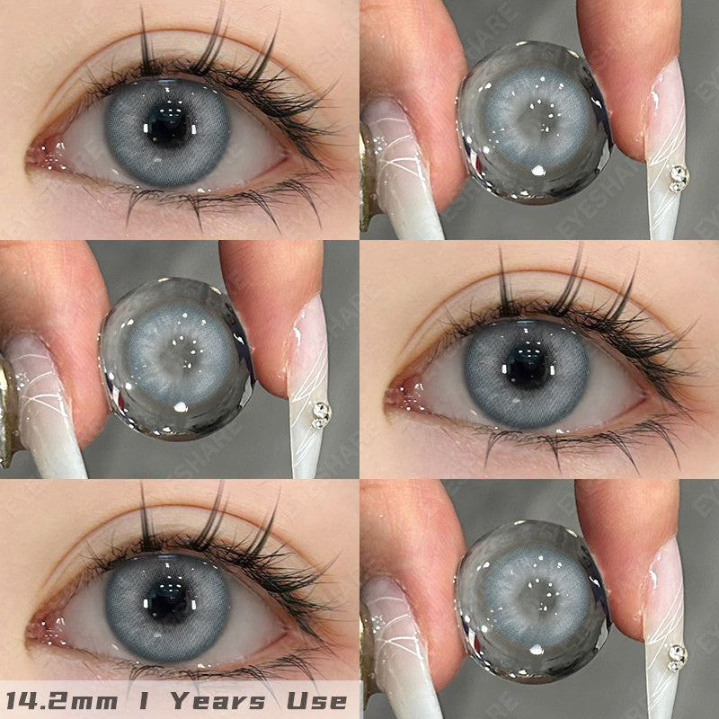 Lisslune Venice Gray 14.2mm 1 Pair | 1 Year
