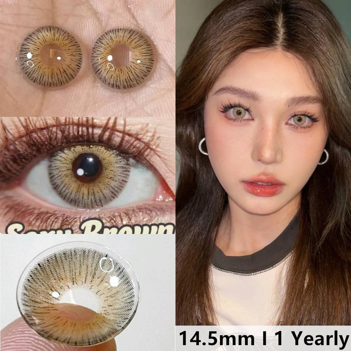 Rynx Vienna Brown 14.5 mm 1 Pair | 1 Year