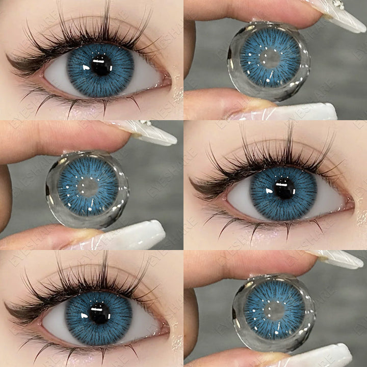 Lisslune Vienna Blue 14.5mm 1 Pair | 1 Year