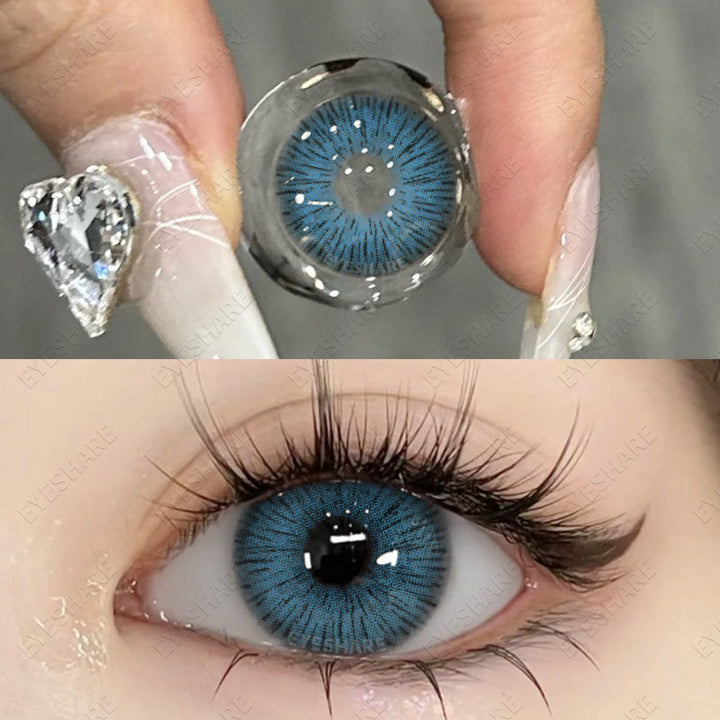 Lisslune Vienna Blue 14.5mm 1 Pair | 1 Year