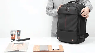 Lisslune | VacuPro – Compression Travel Backpack with Built-In Vacuum System | Space-Saving Cabin Bag