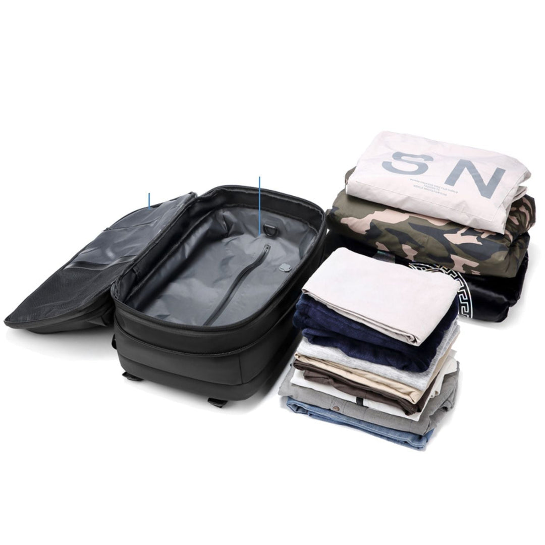 Lisslune | VacuPro – Compression Travel Backpack with Built-In Vacuum System | Space-Saving Cabin Bag