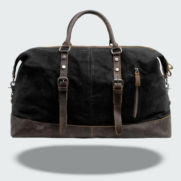 Lisslune | Valour Canvas & Leather Travel Duffle Bag – 35L