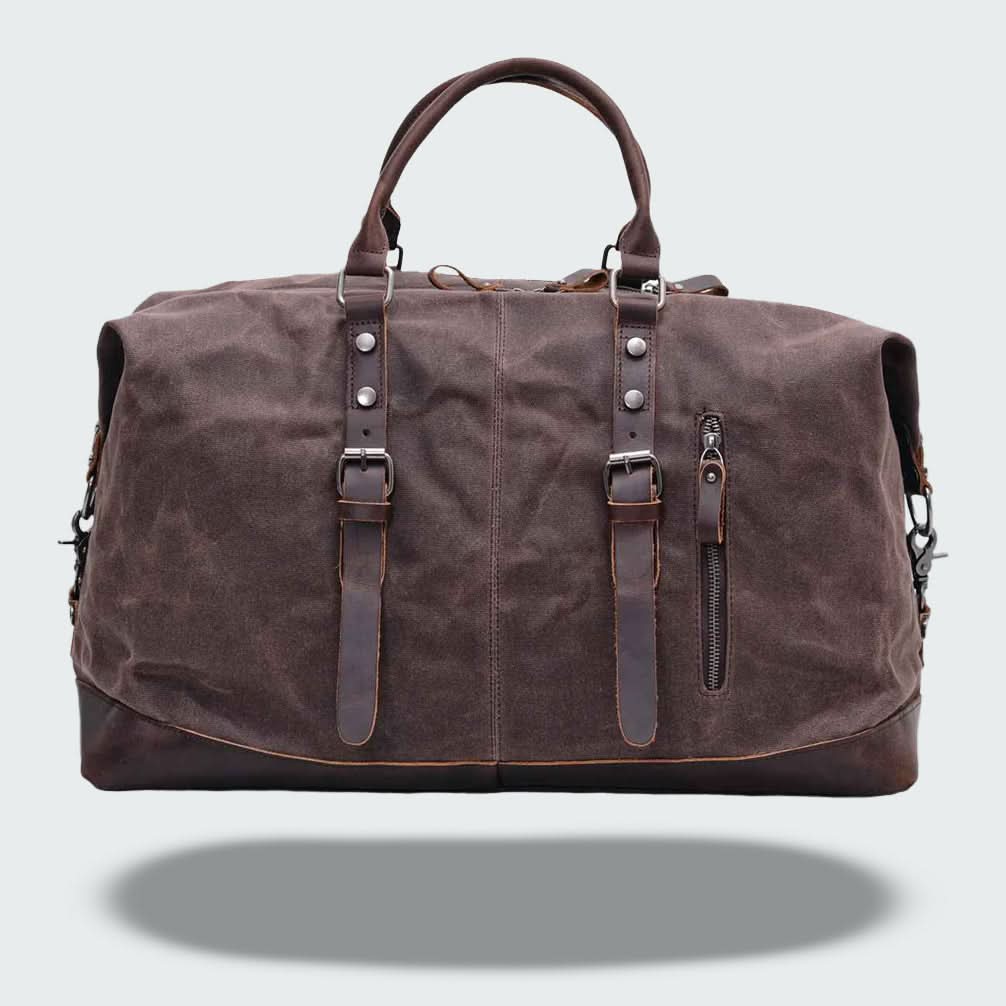 Lisslune | Valour Canvas & Leather Travel Duffle Bag – 35L