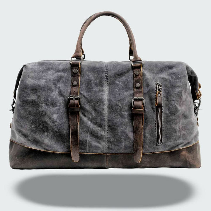 Lisslune | Valour Canvas & Leather Travel Duffle Bag – 35L