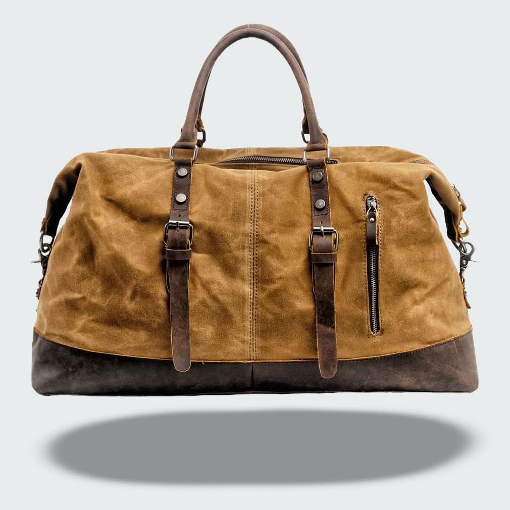 Lisslune | Valour Canvas & Leather Travel Duffle Bag – 35L