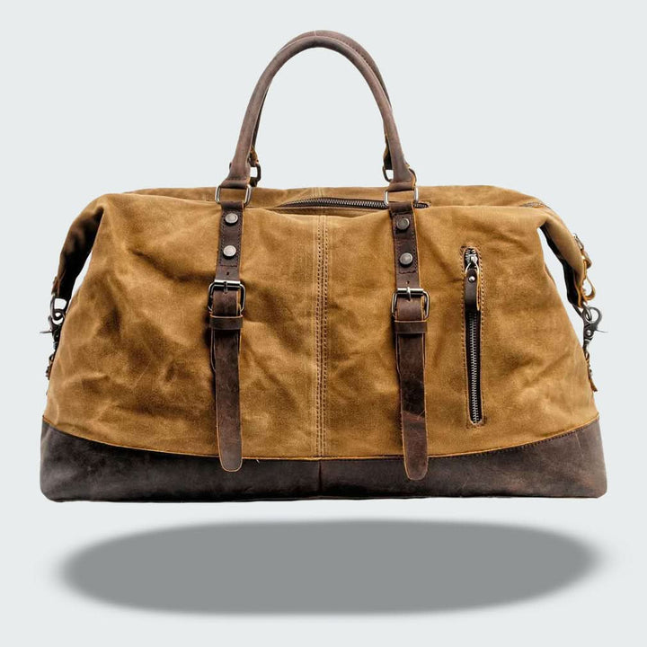 Lisslune | Valour Canvas & Leather Travel Duffle Bag – 35L