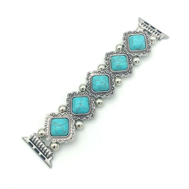 Lisslune | Artistic smartwatch band in turquoise in boho design