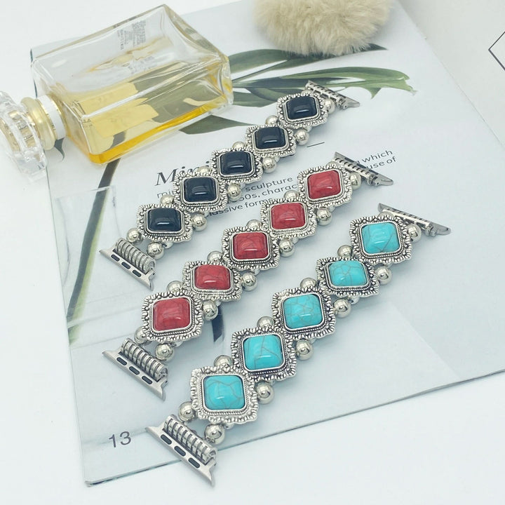 Lisslune | Artistic smartwatch band in turquoise in boho design