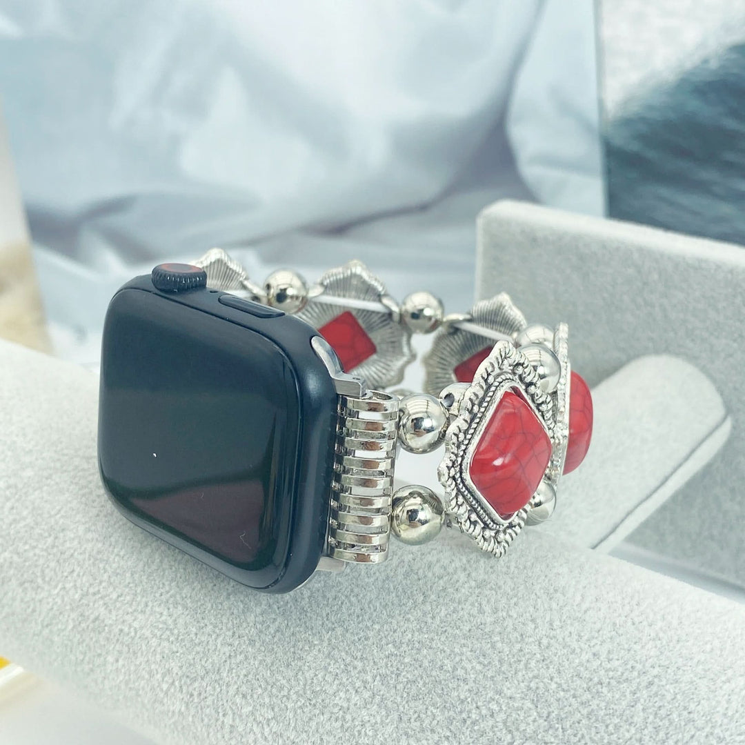 Lisslune | Artistic smartwatch band in turquoise in boho design