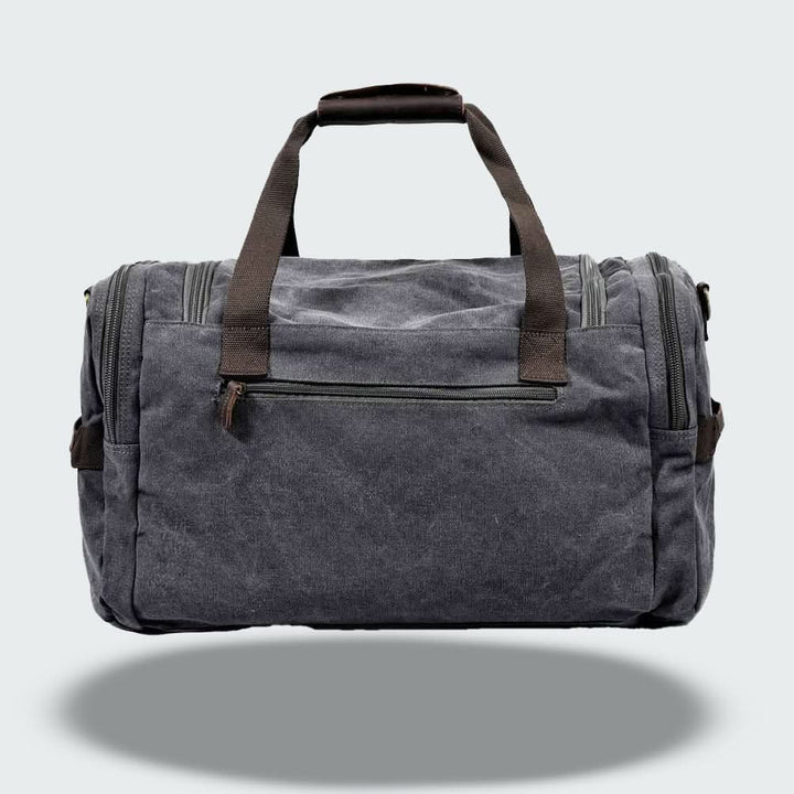 Lisslune | Vanguard Waxed Canvas & Leather Travel Duffle – 36.5L