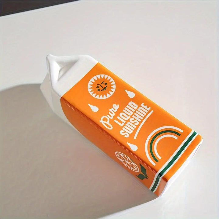 Lisslune | PlayfulBlooms - Orange Juice Cardboard-inspired Vase