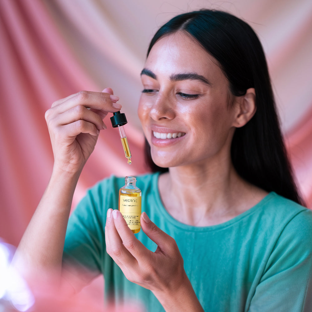 Lisslune | LunaBloom Vegan Hair Growth Oil - Organic Hair Thickening and Strengthening