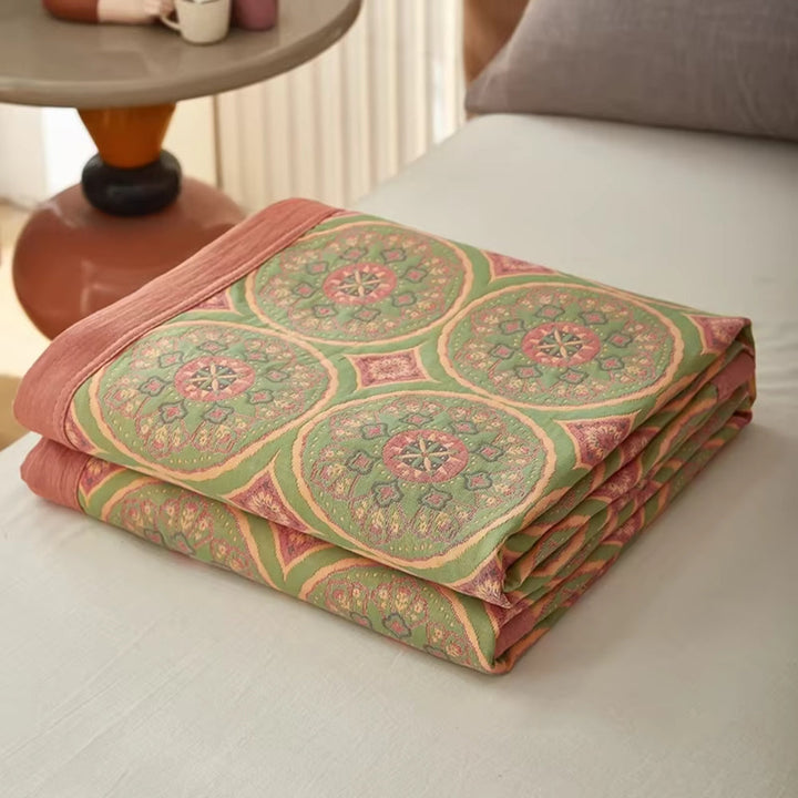 Lisslune | Velina Reversible Cotton Summer Blanket