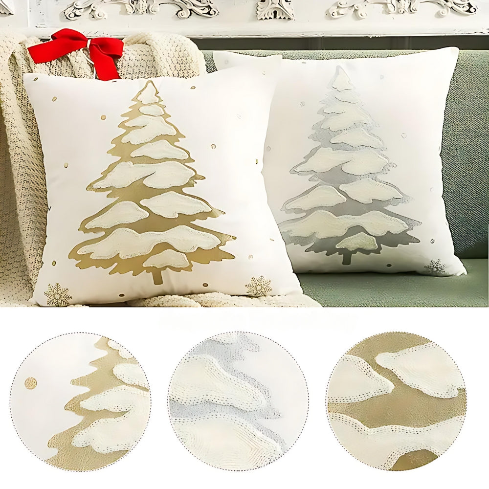 Lisslune | Velvet Christmas Tree Decorative Cushion Cover