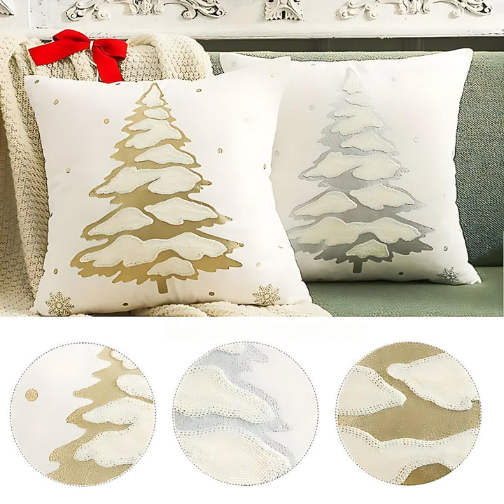 Lisslune | Velvet Christmas Tree Decorative Cushion Cover