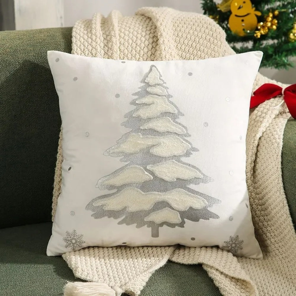 Lisslune | Velvet Christmas Tree Decorative Cushion Cover