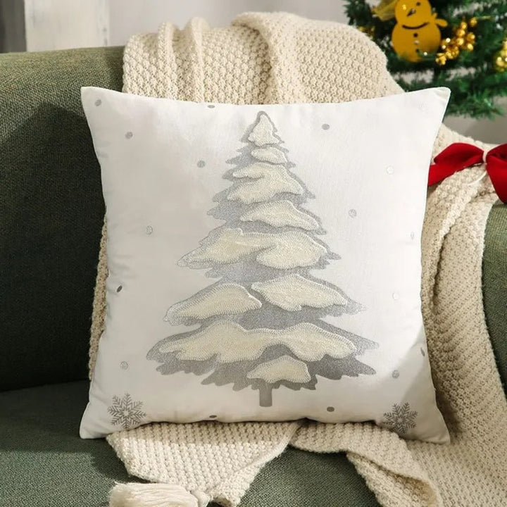 Lisslune | Velvet Christmas Tree Decorative Cushion Cover